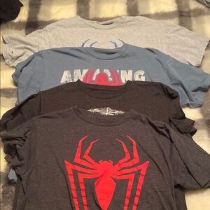 Marvel Spider-Man Graphic T-Shirts - Gray, Blue, Black